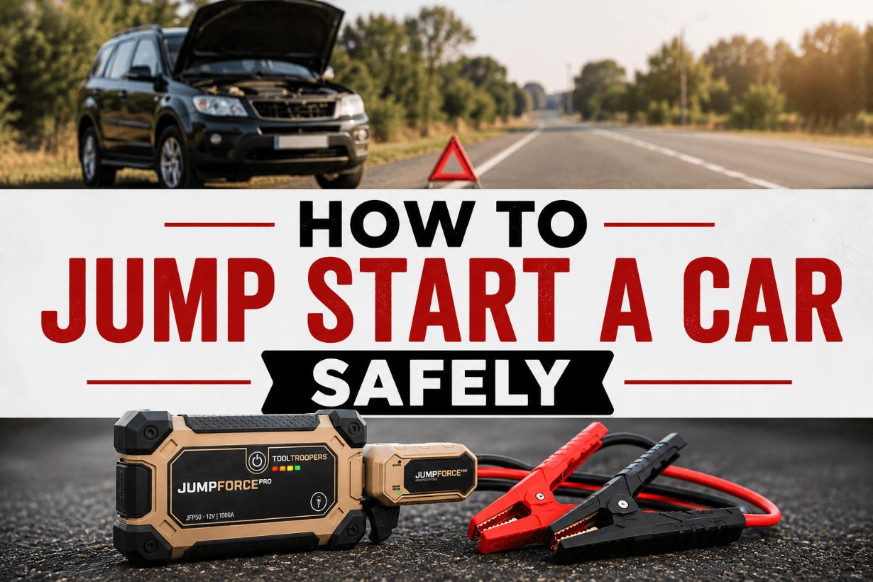 How To Jump Start A Car Safely (Step-By-Step With Jumper Cables Or A Jump Starter)