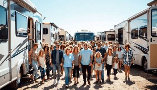 RV community at rally