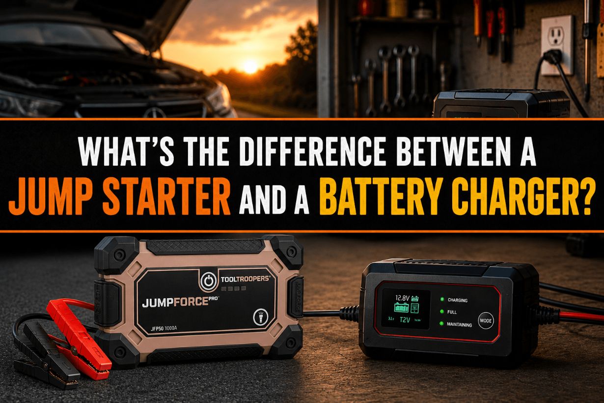 What’s the Difference Between a Jump Starter and a Battery Charger?